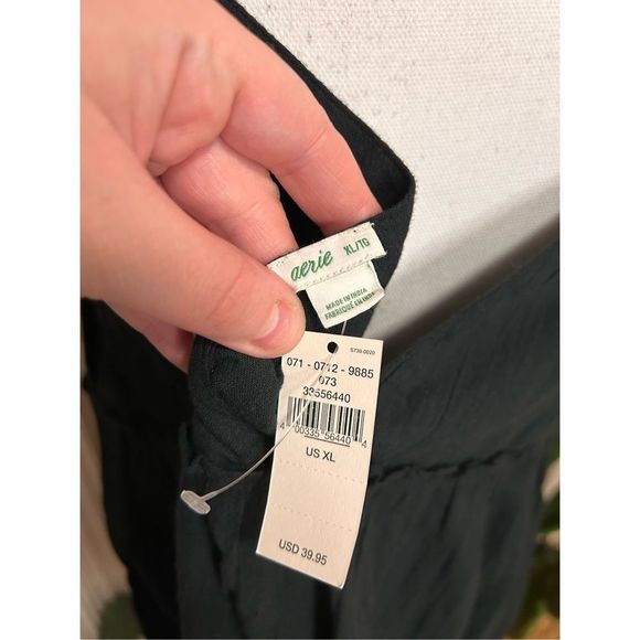 Aerie 100% Cotton Tie Shoulder Dress Size XL - Picture 7 of 7